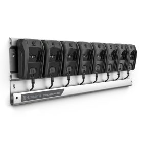 Husqvarna 40-C80 fali tartó 8 db töltővel